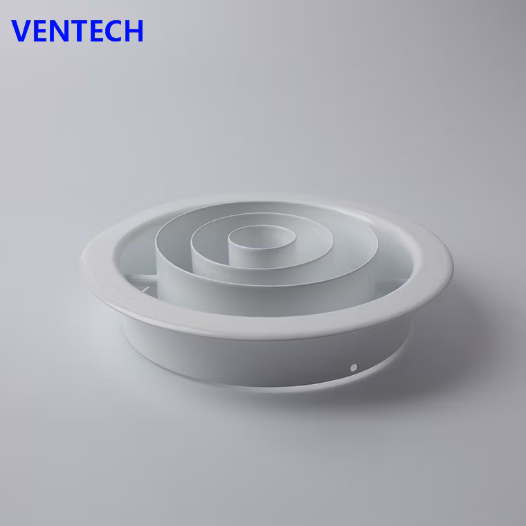HVAC Aluminum Air Conditioning Jet Nozzle Ring Jet Diffuser with Damper