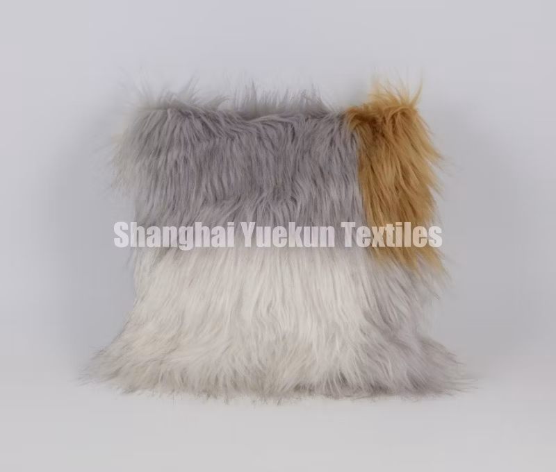 Unique Jacquard Design Fake Fur Pillows Plush Pillow Cushion Fashion Pillow