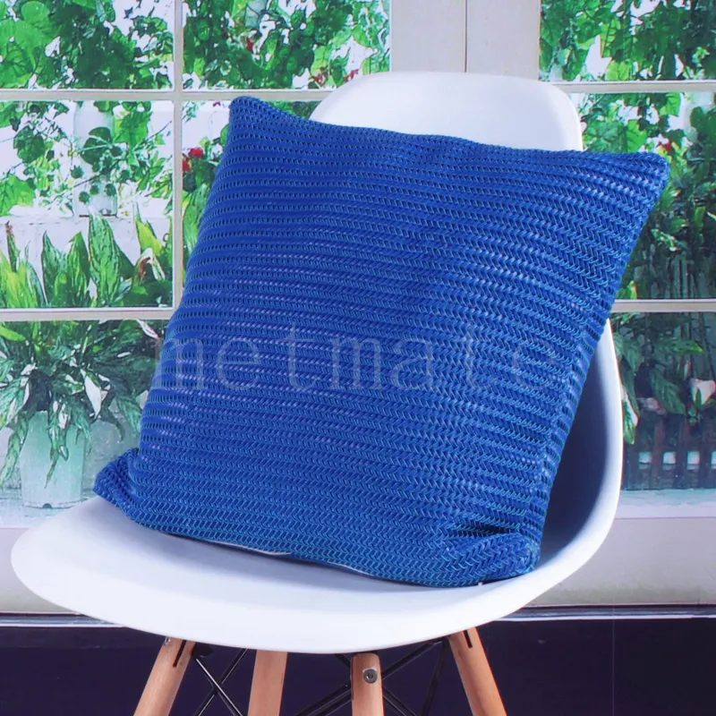 Custom Pallet Outdoor Furniture Bulk Chair Blue Leather Pillow