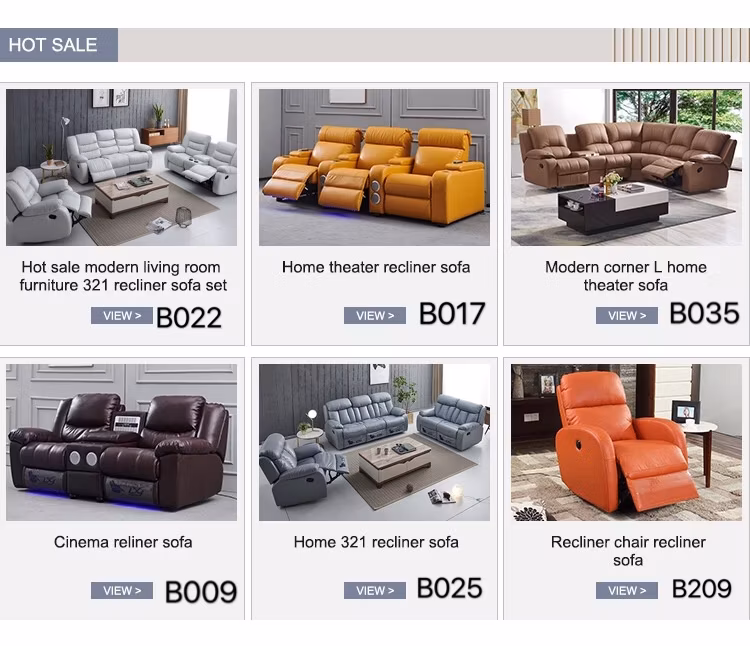 Best Selling Chairs Cinema Modern 4 Seating Chair