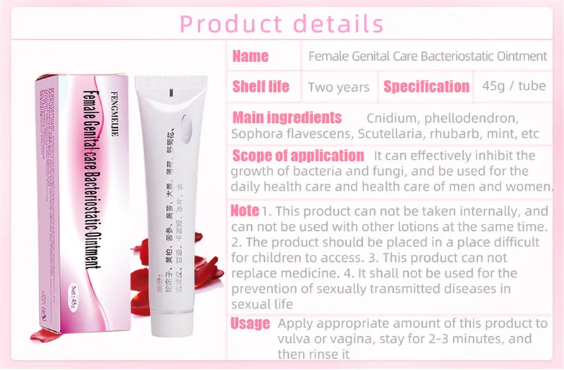 Vaginal Wash Yoni Cleansing Cream Vagina Bactericidal Ointment