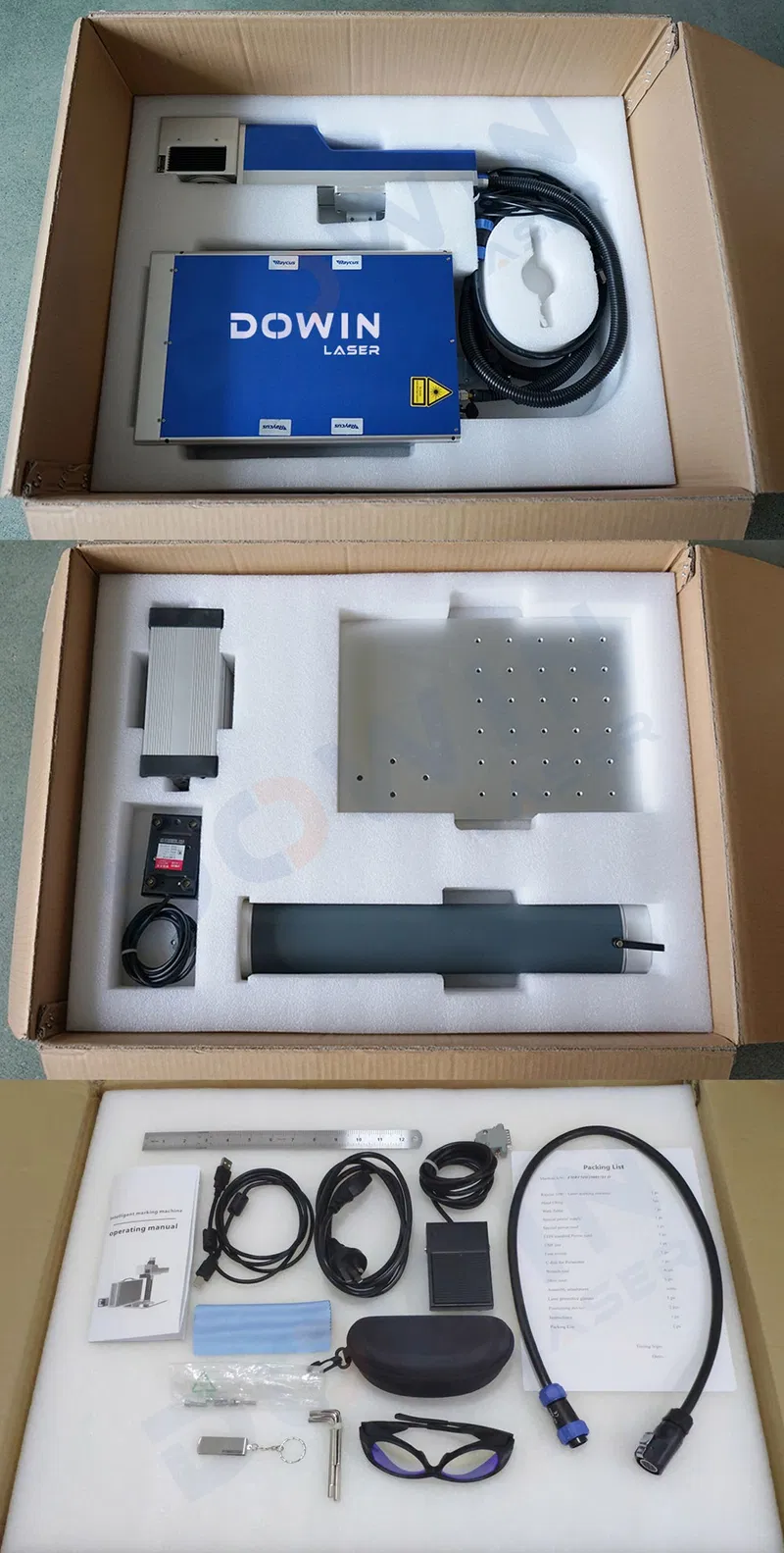 20W 30W Fiber Laser Mini Laser Marking Machine Laser Engraving Machine for Metal Label