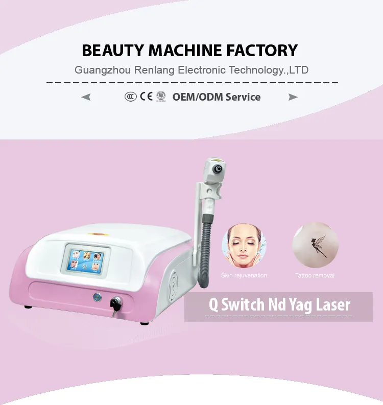 Q Switched ND YAG Laser/New Laser for Tattoo Removal Black Doll Treatment