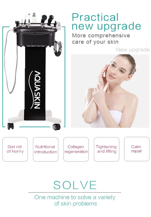 Multifunction Aquaskin Peeling Skin Scrubber Ultrasonic Facial Beauty Equipment