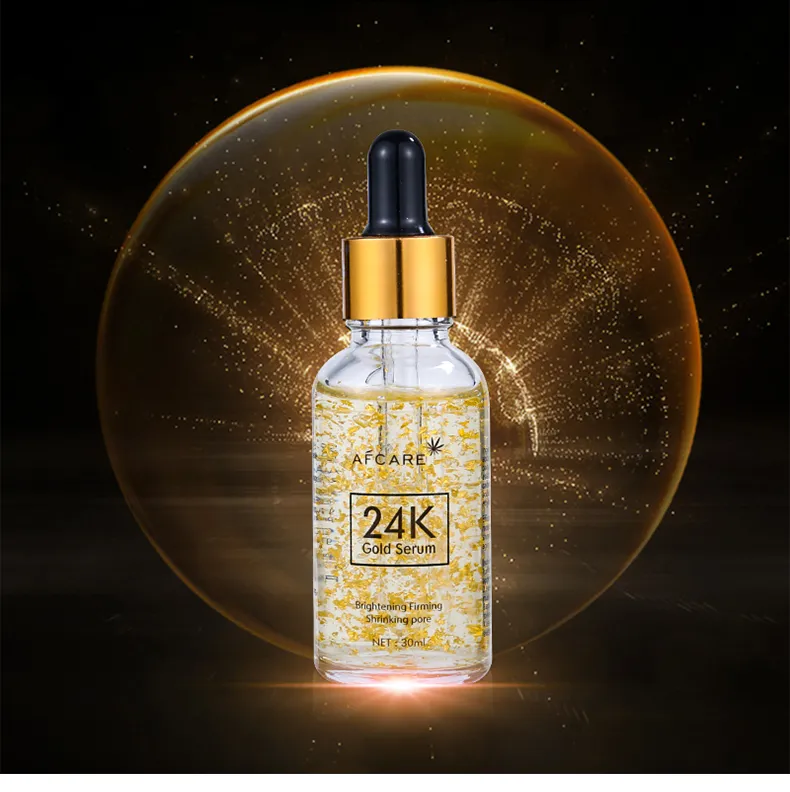 Moisturizing Essence Lift Firming Anti-Aging Anti-Wrinkles Whitening Face Skin Care 24K Gold Serum