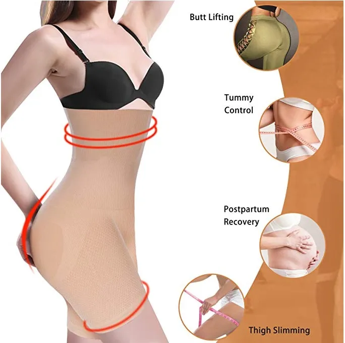 MID-Thigh Body Shaper Butt Lifter Panties High-Waist Thigh Slimmer Shorts