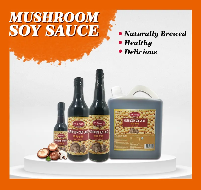 Wholesale Dish Cooking Dipping 625ml Dark Mushroom Soy Sauce