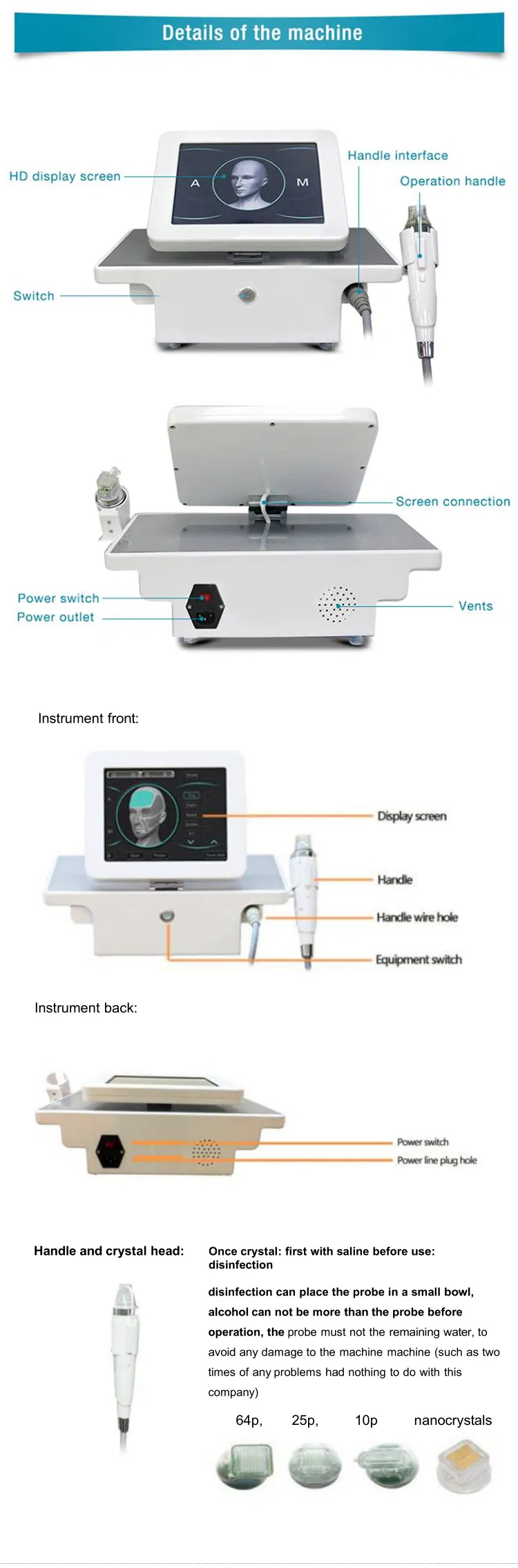 2019 End of Year Sale RF Fractional Micro Needle Fractional RF Microneedle Therapy System