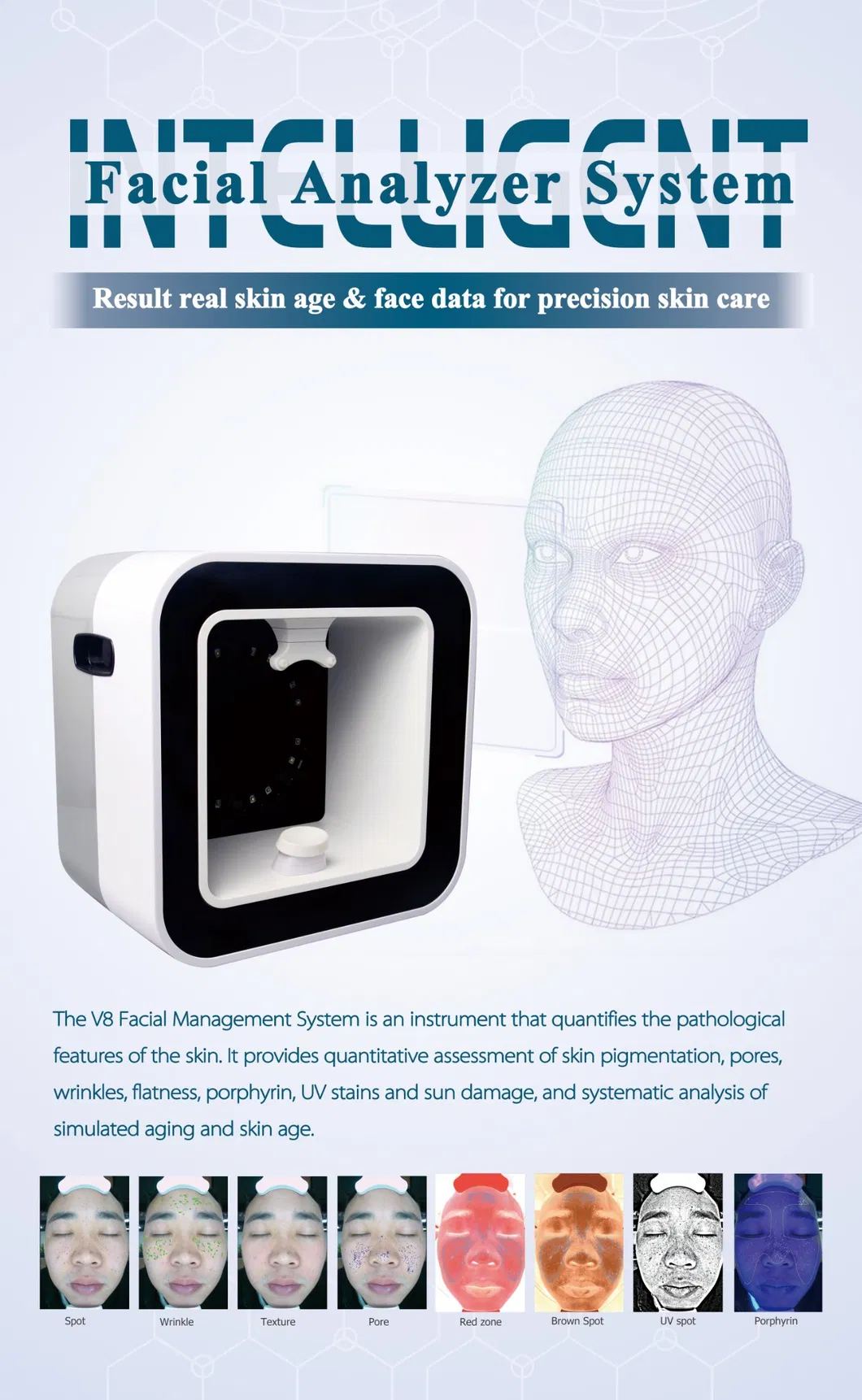 Skin Analyzer Skin Analysis Face Analyzer 3D Magic Mirror