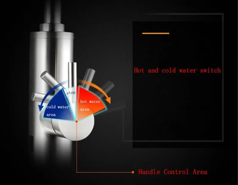 Hot Selling Digital Instant tankless electric water heater faucet instant