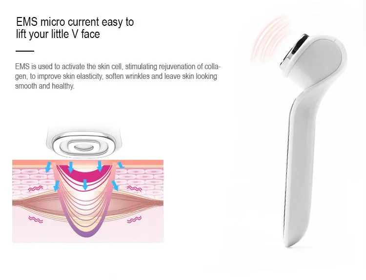 Portable Beauty Equipment Radio Frequency Facial LED Skin Care Device