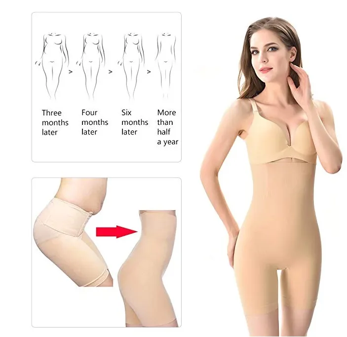 High-Waist Thigh Slimmer Shorts Shapewear Shorts Panty MID-Thigh Body Shaper Butt Lifter Panties