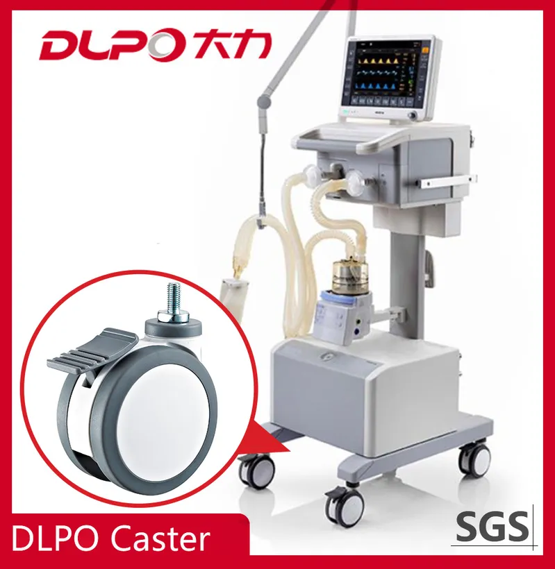 Medical Caster Screw Type PU Caster for Medical Equipment