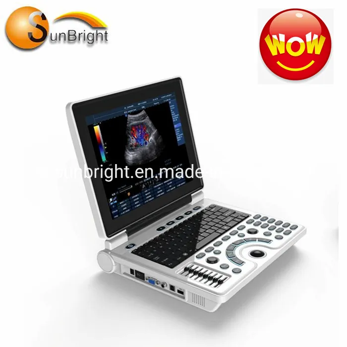 Portable Laptop Color Ultrasound Scanner, Ultrasound 2 Probes Connector