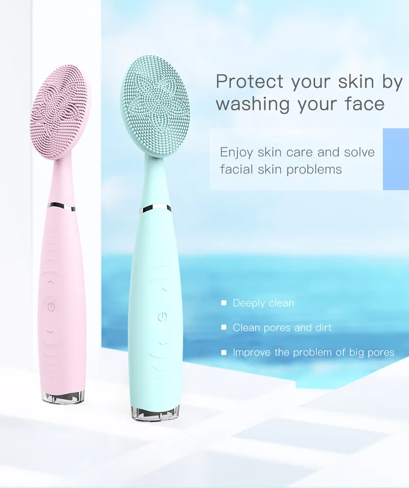 Skin SPA Electric Sonic Washing Massage Facial Clean Brush