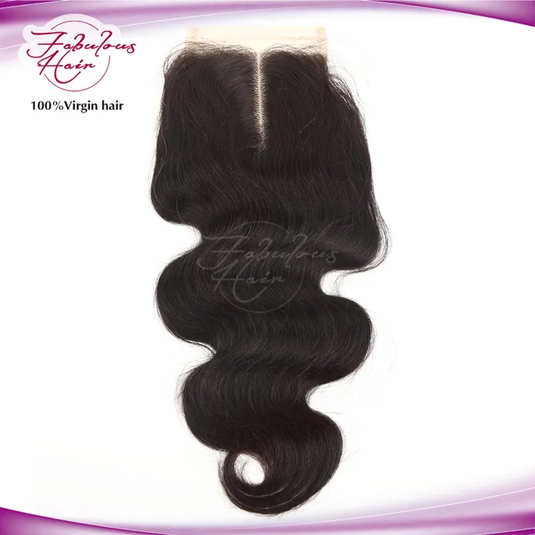 Fabulous Hair Body Wave Virgin Hair W Shape Lace Closure