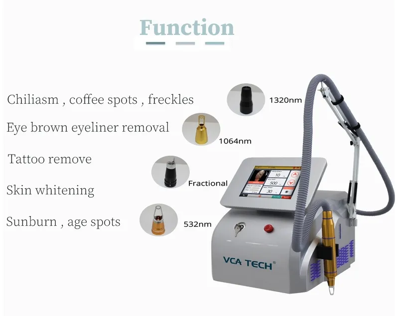 Beauty Product Picosecond Picolaser Acne Tattoo Removal Laser