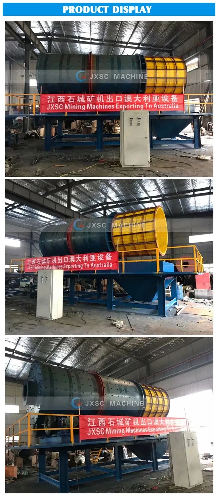 Gold Machinery Washing Gold Scrubber Washer for Placer Gold Washing Plant