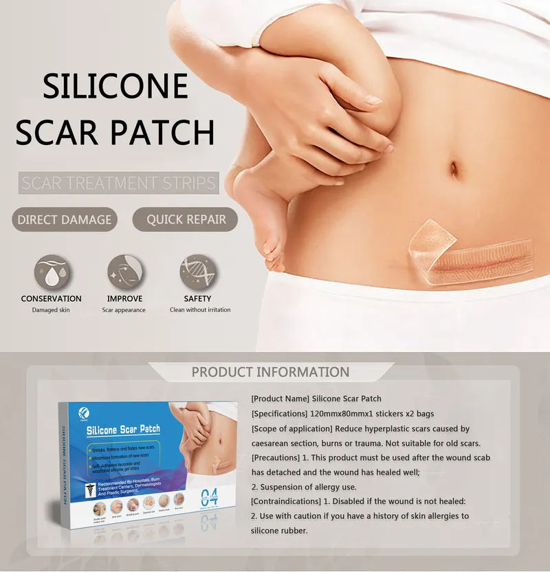 Breathable Wound Scar Removal Patch Silicone Gel Scar Plaster