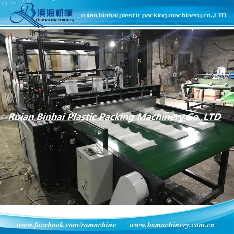 Heat-Sealing & Cold-Cutting Plastic Bag Making Machine 4 Lines 6 Lines 8 Lines