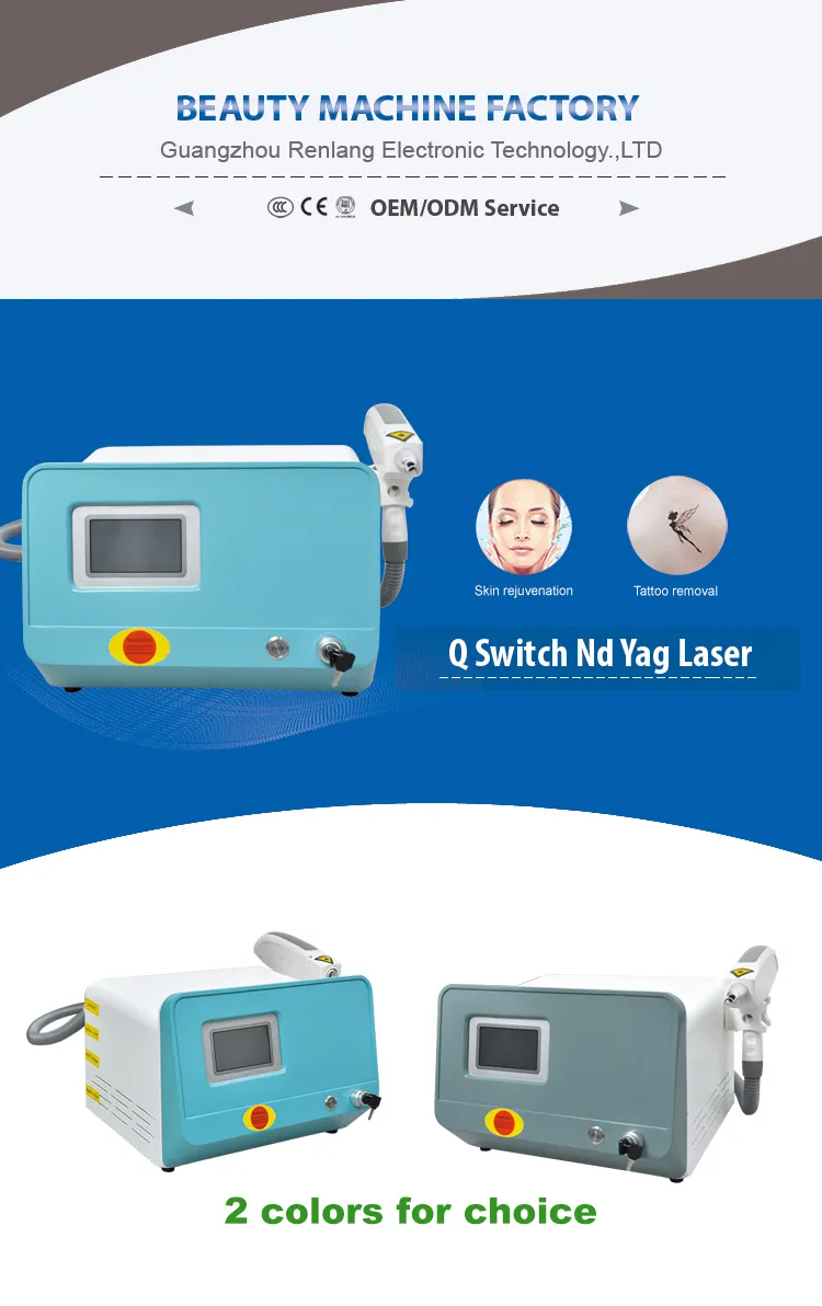 Q Switched Laser Skin Rejuvenation Tattoo Removal Machine for Sale