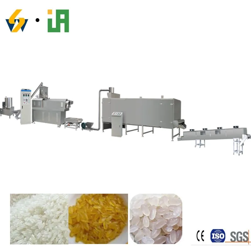 Multi - Function Nutritional Artificial Rice Food Making Machine Golden Rice Making Extruder Rice Reshape Machine