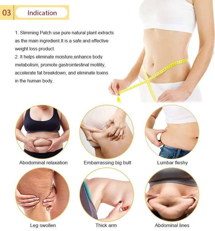 Female Beauty Body Herbal Plaster Weight Loss Slimming Patch