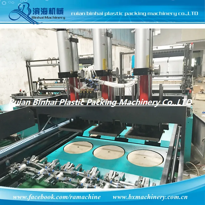 Heat-Sealing & Cold-Cutting Plastic Bag Making Machine 4 Lines 6 Lines 8 Lines