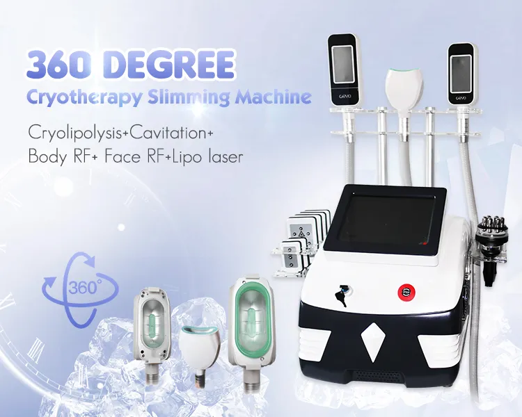 Multifunction Cryo Cavitation RF Lipo Laser Cryolipolysis RF Beauty Machine