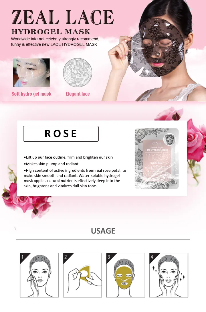 Lace Rejuvenate Facial Mask Queen Romantic and Effective Facial Mask