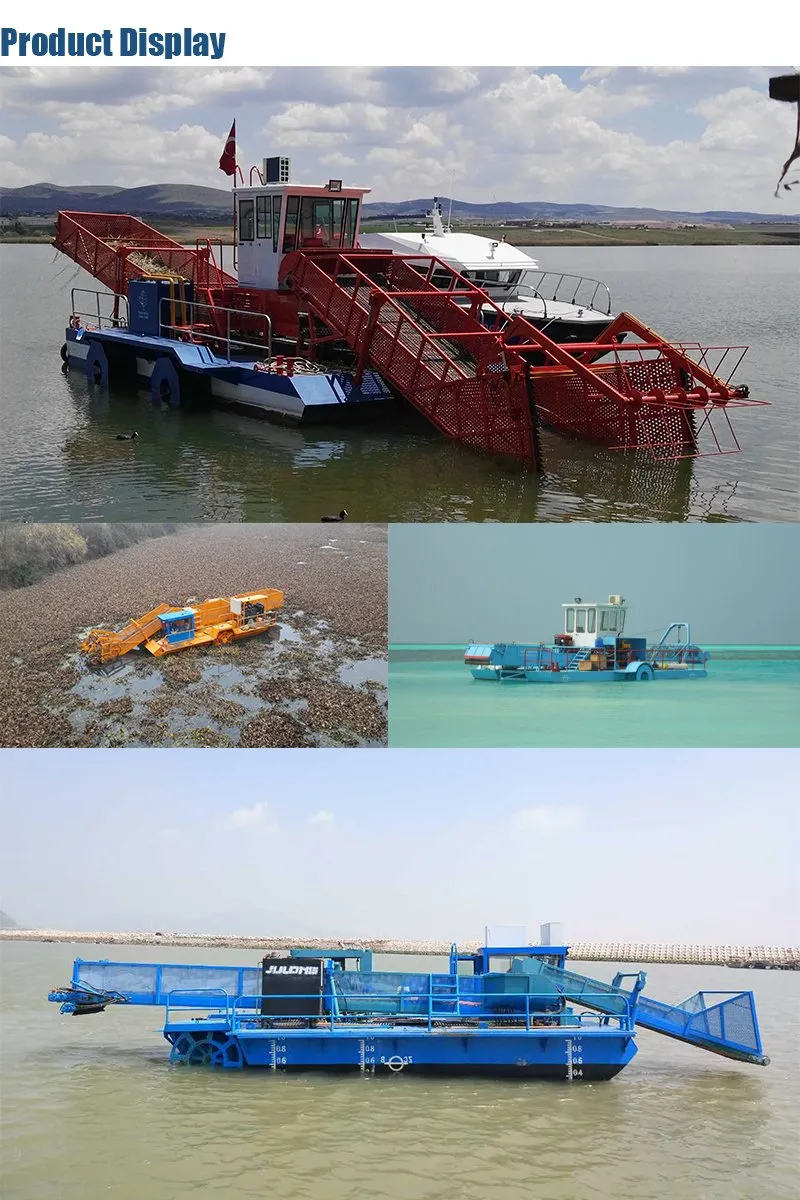 Full Hydraulic River Aquatic Weed Harvester for Big Capacity