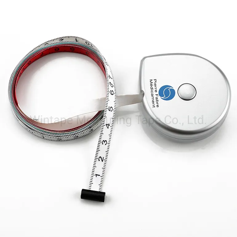 Silver Waterdrop Shape Body Health BMI Measuring Tape