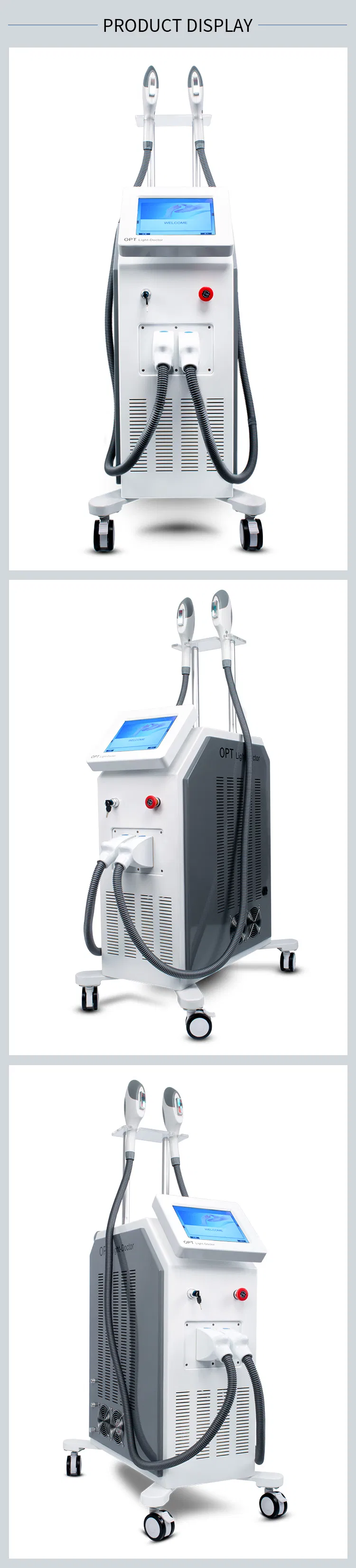 Double Handles Skin Rejuvenation IPL Opt Skin Rejuvenation Hair Removal Beauty Equipment