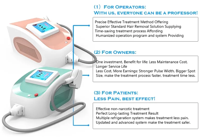 Italy Pump Portable Home Diode laser Epilator 808nm Permanent Laser Hair Removal Handheld