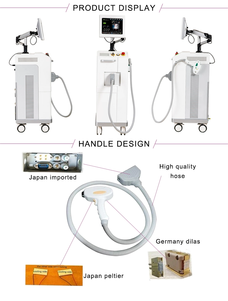 Professional 808nm Diode Laser /Diode Laser Soprano Hair Removal Machine