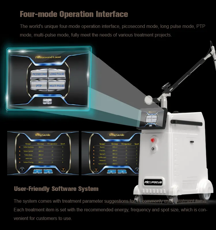 ND YAG Q-Switched Laser Tattoo Removal Device YAG Laser 1064