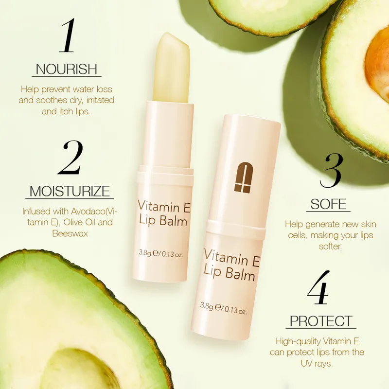 Private Label Plumper Nourish Moisturizing Reduce Fine Lines Vitamin E Lip Balm