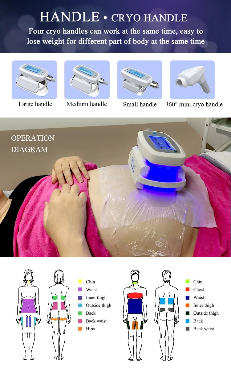 Fast Vacuum Freeze Slimming Shock Wave Cavitation RF Beauty Machine