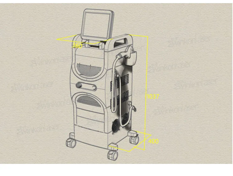 Best Price 755nm Alexandrite Laser 808nm Hair Removal Diode Laser 1064nm YAG Laser with Tga