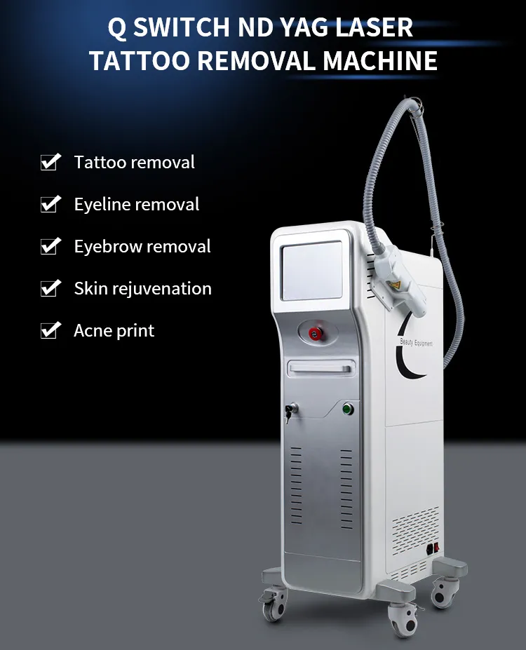 Best Effective Q-Switch ND YAG Laser Tattoo Removal Equipment Medical Equipment