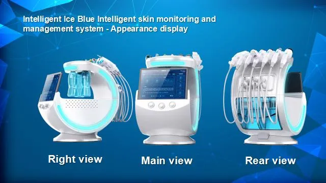 Latest Intelligent Ice Blue Skin Monitoring Skin Analysis Hydro Facial Beauty Device