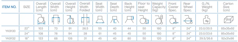 Reclining Angel Adjustable Manual Wheelchairs with Elevate Leg Rest