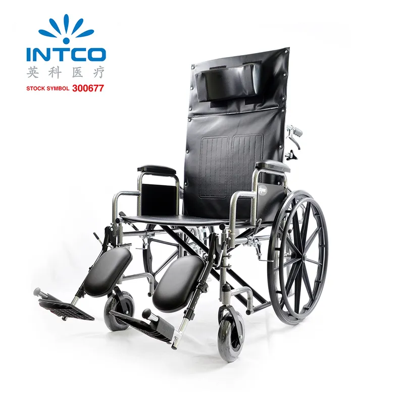 Reclining Angel Adjustable Manual Wheelchairs with Elevate Leg Rest