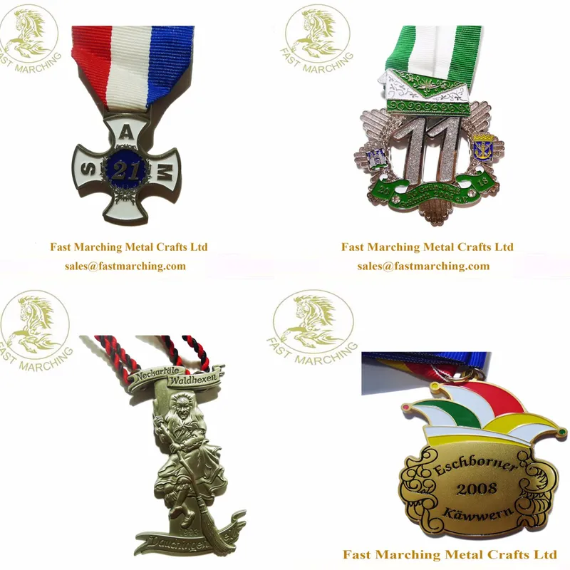 Custom Ribbons Trophy and Blanks 3D Medal Awards for Sports