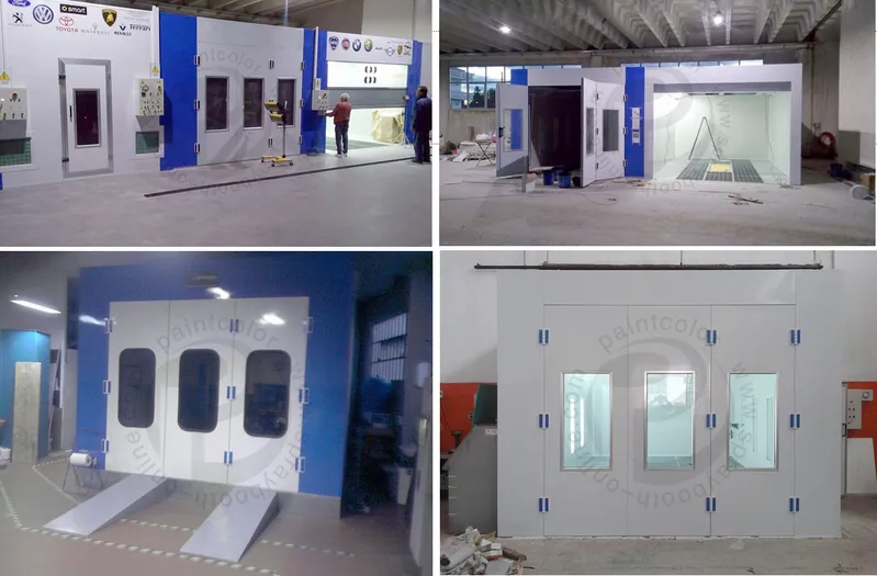 Cross Draft Car Paint Booth Simple Spray Booth with Cheap Affordable Price