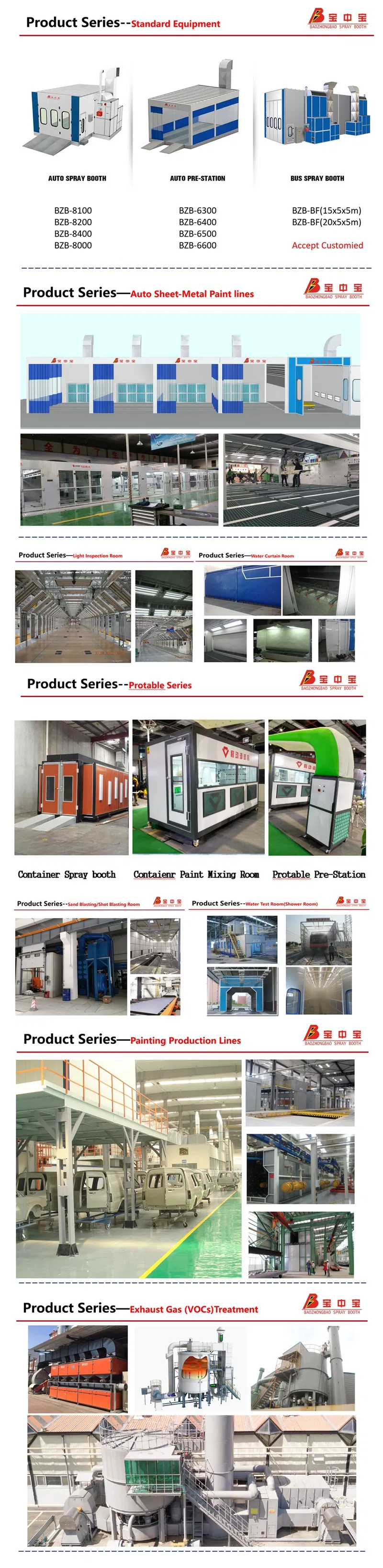 Factory Price High Quality Mini Bus Paint Booth Truck Spray Booth