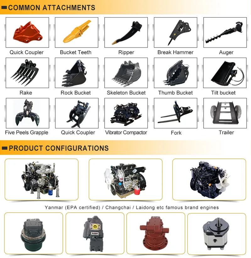 Compare Top Brands Steel / Rubber Crawler Mini Excavator 3 Tons for Sale