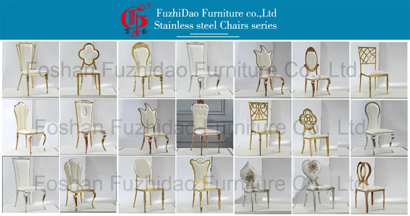 White PU Chairs Stainless Steel Chairs Dining Chairs