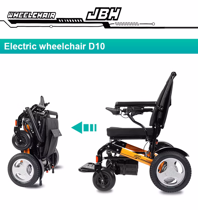 Low Power Consumption E Wheelchair Folding Electric Travel Wheelchair for Elderly