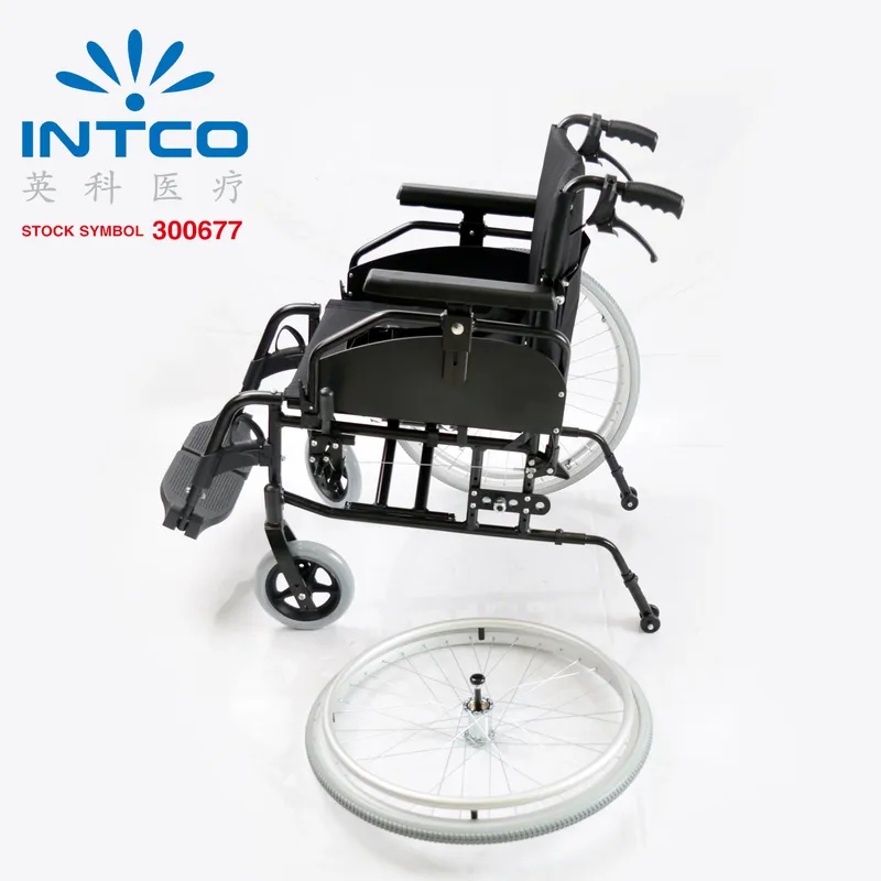 China High Quality Handicapped Hospital Folding Manual Lightweight Wheelchair